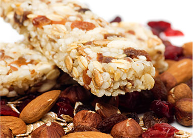 Snack bars and nuts